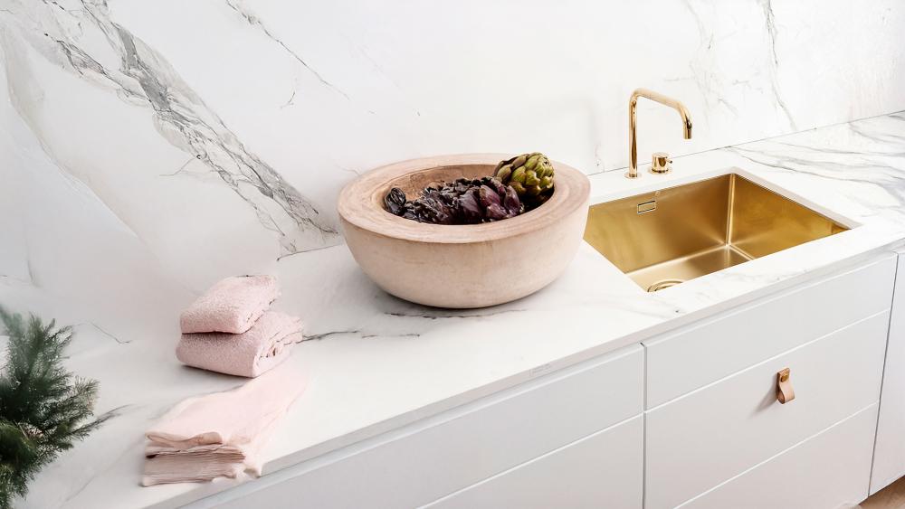 Premium sinks crafted from stainless steel or composite materials, offering deep bowls, clean lines, and long-lasting performance.