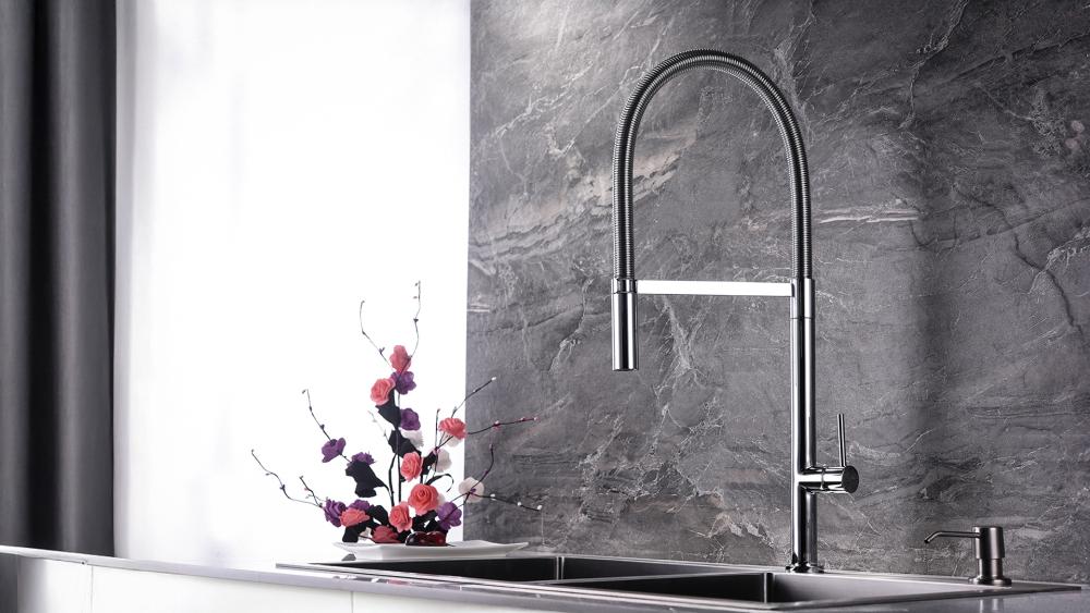 Contemporary kitchen taps and mixers with smooth flow control, durable finishes, and ergonomic design, ideal for any modern kitchen.